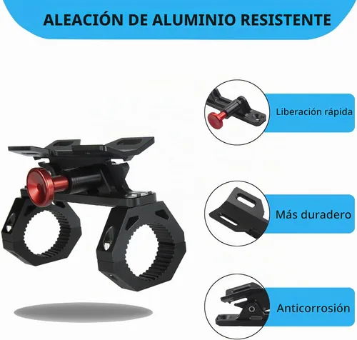 Vista 3 de Soporte de montaje para extintor de incendios de aluminio
