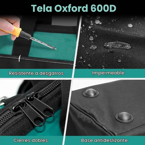 Vista 4 de FamilyKit Bolsa de herramientas resistente de 17 pulgadas para hombres