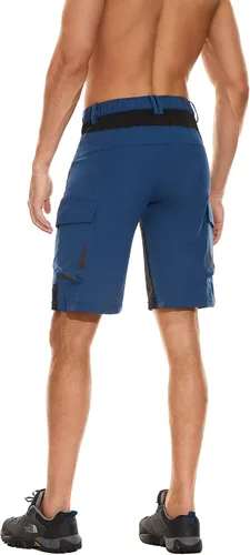 Vista 3 de Cycorld Pantalones cortos de ciclismo de montaña para hombre, ciclismo, senderismo, carga, pantalones cortos al aire libre