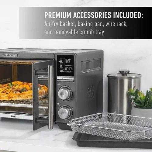 Vista 6 de Calphalon® Performance - Horno de aire freidora de puerta francesa para encimera, horno tostador de convección 11-en-1