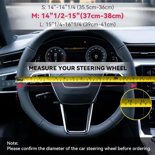 Vista 6 de funda elástica de microfibra para volante estilo boho para mujeres, ajuste universal de 38 cm para auto y SUV, cubierta protectora estilo hippie