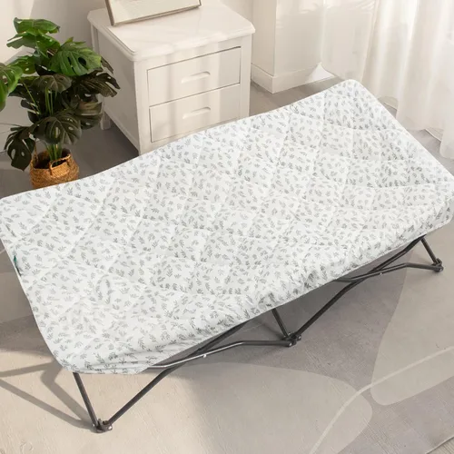 Vista 6 de Sábana para Regalo My Cuna Cama portátil para niños pequeños, cuna de viaje Joovy (solo sábana, cama no incluida), funda acolchada suave acolchada
