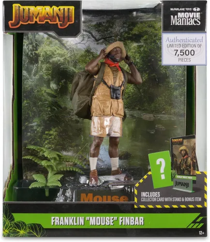 Vista 5 de McFarlane Toys - Figura posada de Franklin Mouse Finbar (Jumanji) de Movie Maniacs de 6 pulgadas