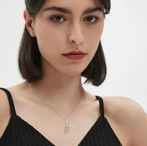 Vista 98 de Collar con colgante de urna de cenizas de cremación y árbol de la vida para mujer, plata de ley US1