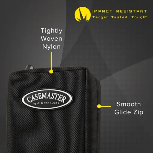 Vista 4 de Casemaster Elite Jr. Estuche de viaje de nylon para 6 dardos, color negro