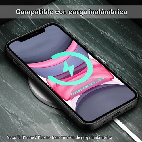 Vista 5 de TENOC Funda para teléfono compatible con iPhone 11, color negro, antihuellas, antigolpes, mate, para 6.1 pulgadas