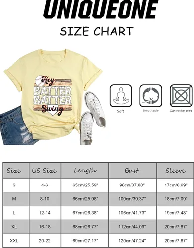 Vista 6 de Camiseta de béisbol para mujer, camiseta de manga corta para mujer, camiseta divertida con gráfico de béisbol para mamá, camiseta de verano casual