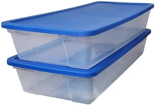 Vista 3 de HOMZ 3241CLBL.06 - Bolsa para debajo de la cama, 41 cuartos de galón, transparente