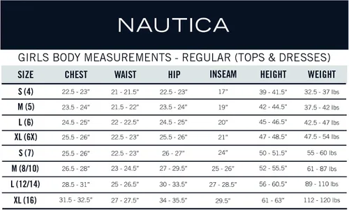 Vista 5 de Nautica - Vestido estilo polo de manga corta para uniforme escolar de niña