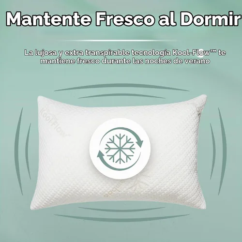 Vista 5 de Almohada estándar de espuma viscoelástica triturada Snuggle-Pedic para dormir - Refrescante y con soporte para el cuello, la espalda y los hombros