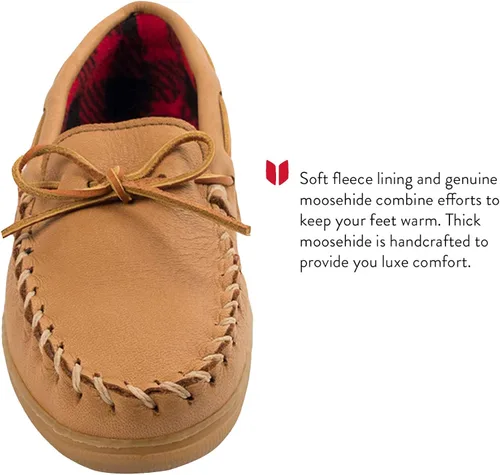 Vista 3 de Minnetonka Mocasín con forro polar para hombre