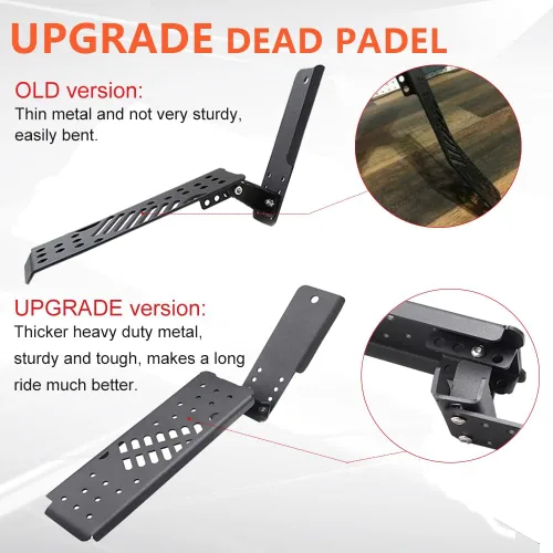 Vista 2 de JL Pedal Muerto, Pedal Muerto Gladiator Lado Izquierdo Reposapiés Compatible con Jeep Wrangler JL/Gladiator JT 2018 2019 2020 2021 2022 2023