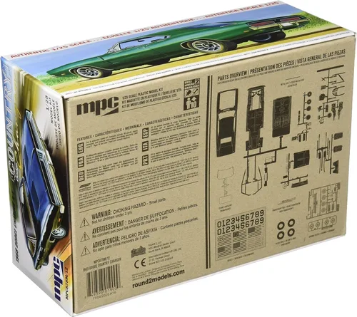 Vista 2 de MPC 1969 Dodge Country Charger R-T Kit de modelo a escala 1:25