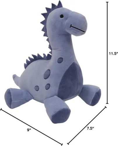 Vista 4 de Bedtime Originals Roar Dinosaur Plush Rex, azul, 1 unidad (paquete de 1)