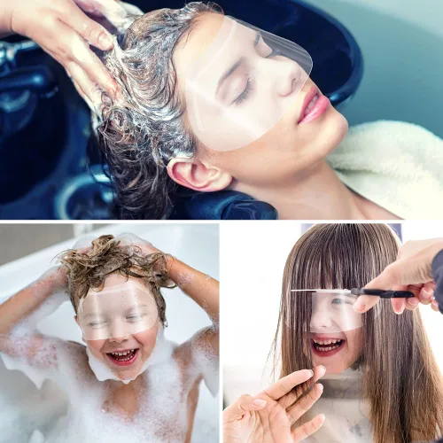 Vista 6 de 30 unidades de protectores faciales y oculares para ducha, viseras transparentes protectoras de maquillaje, protector de cejas para ducha