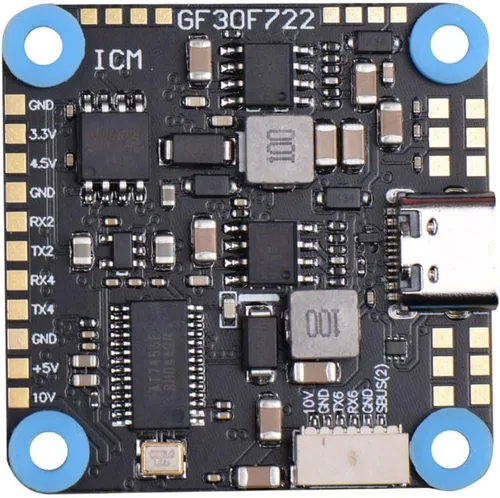 Vista 4 de Control de vuelo Dual BEC 5V 10V Soporte OSD Baro Blackbox 16MB 3-8S Entrada para RC FPV Drone Quadcopter DIY Piezas