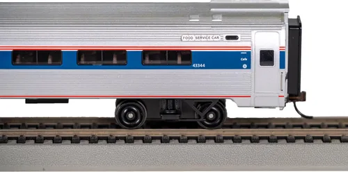 Vista 3 de Bachmann Trains 85' Amtrak Amfleet I Cafe Car Northeast - Fase VI Escala HO