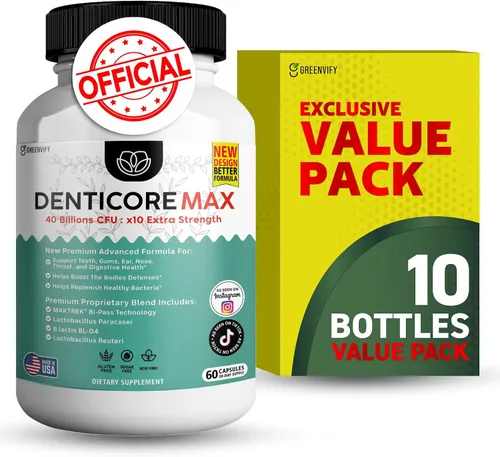 Vista 14 de Max for Gums and Teeth Health – 40 mil millones de UFC Probióticos orales avanzados, soporte para el aliento fresco, 60 cápsulas (paquete de 1)