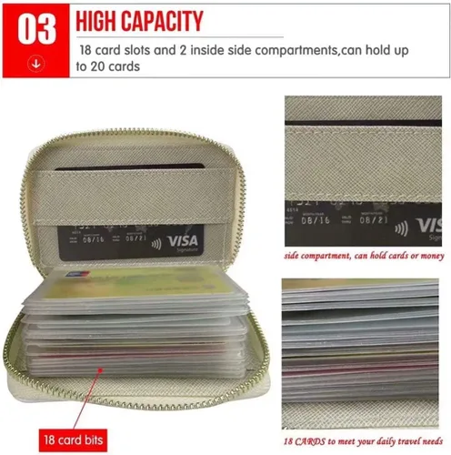Vista 6 de Youngerbaby Retro American Flag Card Case Cartera para mujer, pequeña tarjeta de identificación, organizador de viaje, billetera de piel sintética