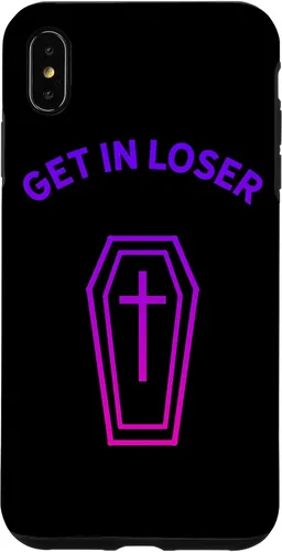 Vista 11 de Pastel Goth Aesthetic Black Gradient Coffin Get in Loser Emo Case for iPhone 17