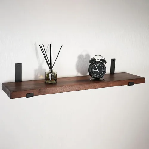 Vista 7 de CONSDAN Estante Flotante para Estante de Libros Montado en la Pared, Estantes Colgantes, Estante Flotante para Dormitorio, Baño, Sala de Estar