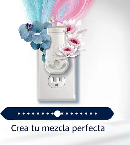 Vista 6 de Glade PlugIns Refills with CustomScent Technology, Eucalyptus & Waterlily, 1 Warmer + 2 Refills