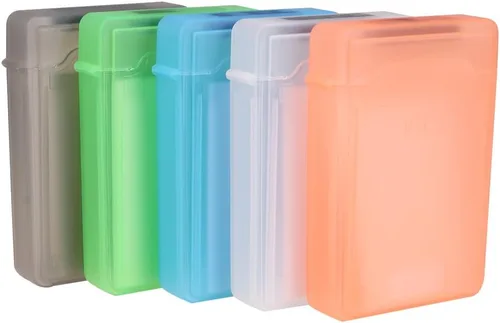Vista 3 de ULTECHNOVO Caja organizadora de disco duro de 3.5 pulgadas con cierre a presión y etiqueta para una protección segura del disco duro y una fácil