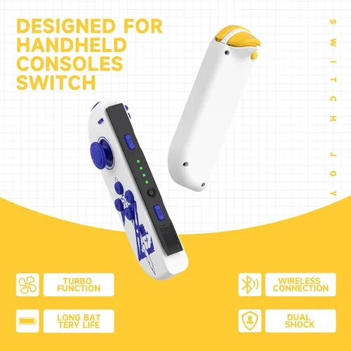 Vista 5 de FRGDOT Joycon Controller for Switch,Joy Cons for Switch Controllers, Left Right Wireless Remote Replacement for Switch Joycons Support Wake-up