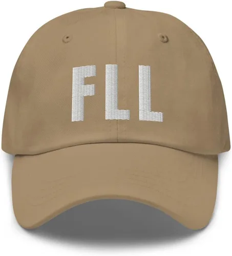 Vista 8 de Airport Code FLL Hat Fort Lauderdale Florida FL - Gorra bordada para papá, gorra de béisbol con hebilla ajustable Negro