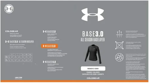 Vista 8 de Under Armour Camiseta de cuello redondo Base 30 para mujer
