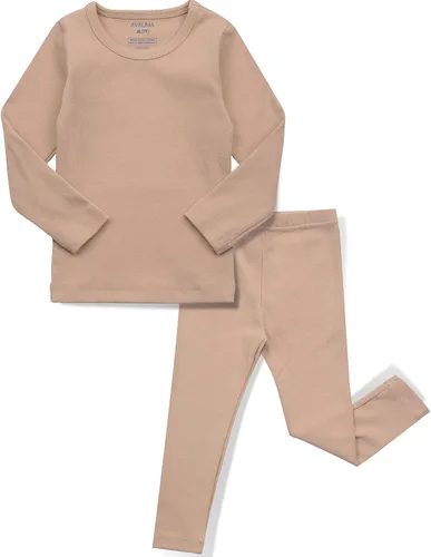 Vista 16 de AVAUMA - Pijama para niños y niñas de algodón básico para uso diario