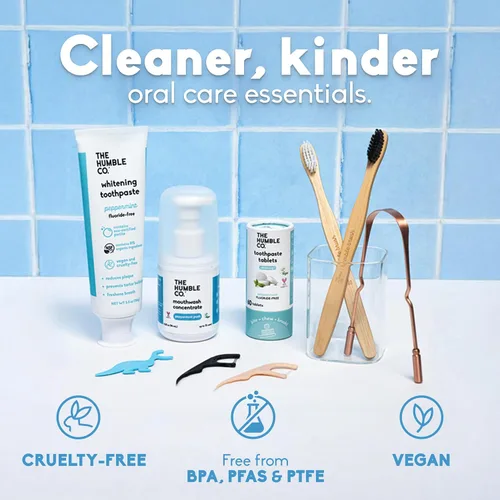 Vista 6 de The Humble Co - Hilo dental de canela, paquete de 4, hilo dental expandible vegano para adultos y niños, hilo dental no tóxico, grueso y expandible