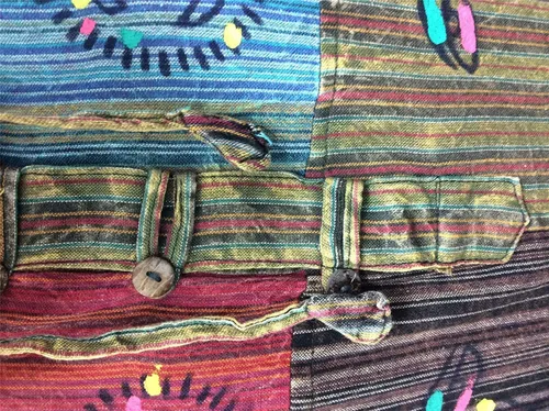 Vista 5 de Sudadera con capucha para hombre con estampado de rayas