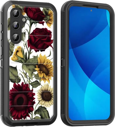 Vista 139 de Funda para Galaxy A15 5G, cuerpo completo, protección contra caídas, a prueba de polvo, resistente de 3 capas, militar, resistente, duradera