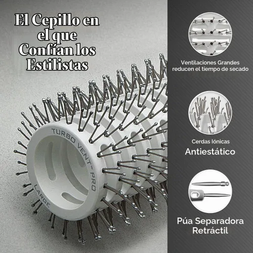 Vista 4 de Olivia Garden Cepillo de pelo Ceramic + Ion Turbo Vent Pro