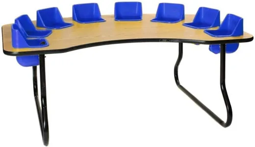 Vista 10 de Mesa de 8 asientos para niños pequeños, 27 pulgadas de alto