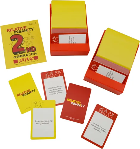 Vista 2 de Insanidad Relativa por Jeff Foxworthy - Juegos de Cartas Multijugador para Noche Familiar, Edades 14+