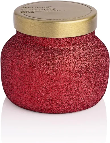 Vista 10 de Capri Blue Signature Glam - Vela en frasco, mezcla de cera de soja de larga duración, velas con purpurina para el hogar perfumadas con aromas