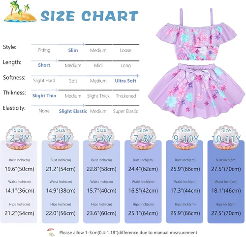 Vista 6 de Traje de baño Encanto para niñas de 2 piezas Mirabel Bikini Isabela Traje de baño Madrigal Family Adventure Traje de baño Beach Tankini
