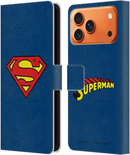 Vista 126 de Head Case Designs Funda de piel con licencia oficial de Superman DC Comics con logotipos negros y rojos compatible con Apple iPhone 11