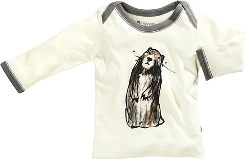 Vista 6 de Babysoy Jane Goodall - Camiseta de manga larga con diseño de animales Grulla