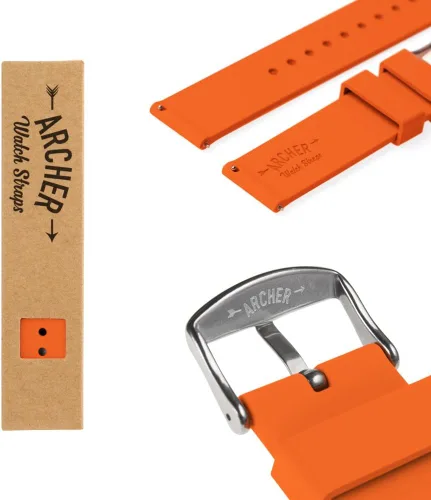 Vista 6 de Archer Watch Straps - Correas de reloj de liberación rápida de silicona suave