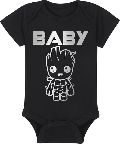 Vista 4 de Baby Groot - Mameluco de superhéroe para bebé, sombrero, manta, combinaciones de paquetes de babero