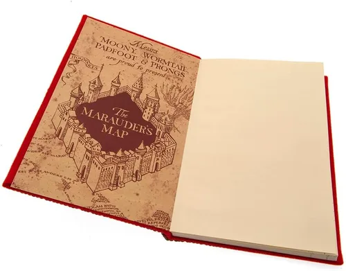 Vista 4 de Cuaderno A5 de lentejuelas con texto en inglés "Harry Potter