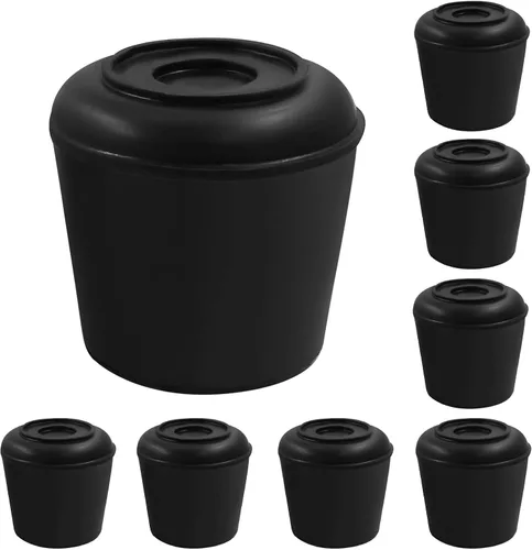Vista 11 de BokWin Tapas para patas de silla, 16 unidades, 1/2 pulgada, color negro