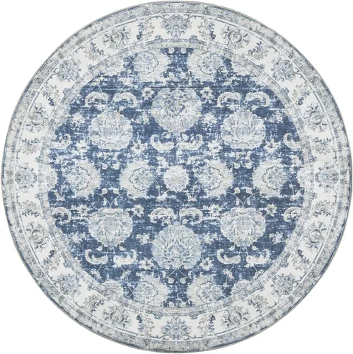 Vista 28 de jinchan Fiora - Alfombra lavable de área pequeña, alfombra de entrada floral de medio círculo de 2 x 3, tapete de media luna de pelo bajo, suave