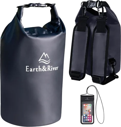 Vista 25 de EARTH&RIVER Mochila seca impermeable de alta calidad, extra gruesa, protección para todas las actividades acuáticas y campamentos, bolsa seca ligera