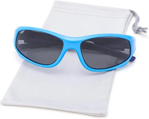 Vista 8 de Pro Acme TR90 Gafas de sol deportivas polarizadas irrompibles para niños y niñas