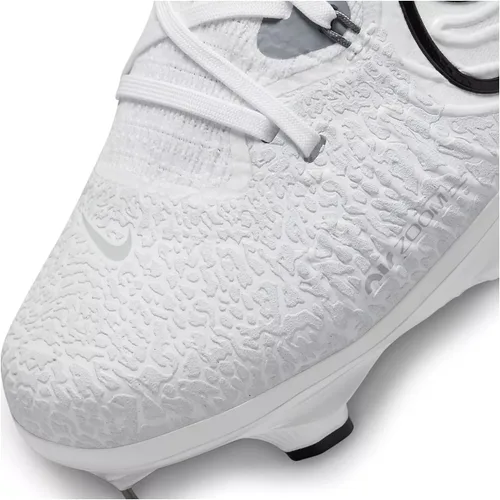 Vista 2 de Nike Alpha Huarache NXT DJ6517-010 - Botines de béisbol de metal para hombre, color negro, gris ahumado oscuro, gris ahumado claroblanco, talla 10.5