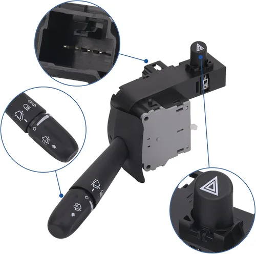 Vista 6 de Obaee Interruptor Multifunción de Señal Giratoria y Limpiaparabrisas Compatible con Camiones Ram 1500 2500 3500 2002-2009, Dakota 2005-2010, Durango